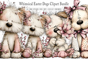 Whimsical Easter Dogs Clipart Bundle, an Illustration by GatewayDesign (Thumbnail 1 of 3)