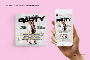 Black & White Party Flyer