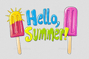 Hello Summer,Summer Clipart, an Illustration by Sublimation Artist (Thumbnail 2 of 6)