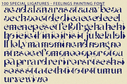 Feelings Painting | Ligature Font, a Serif Font by 177Studio (Thumbnail 7 of 9)