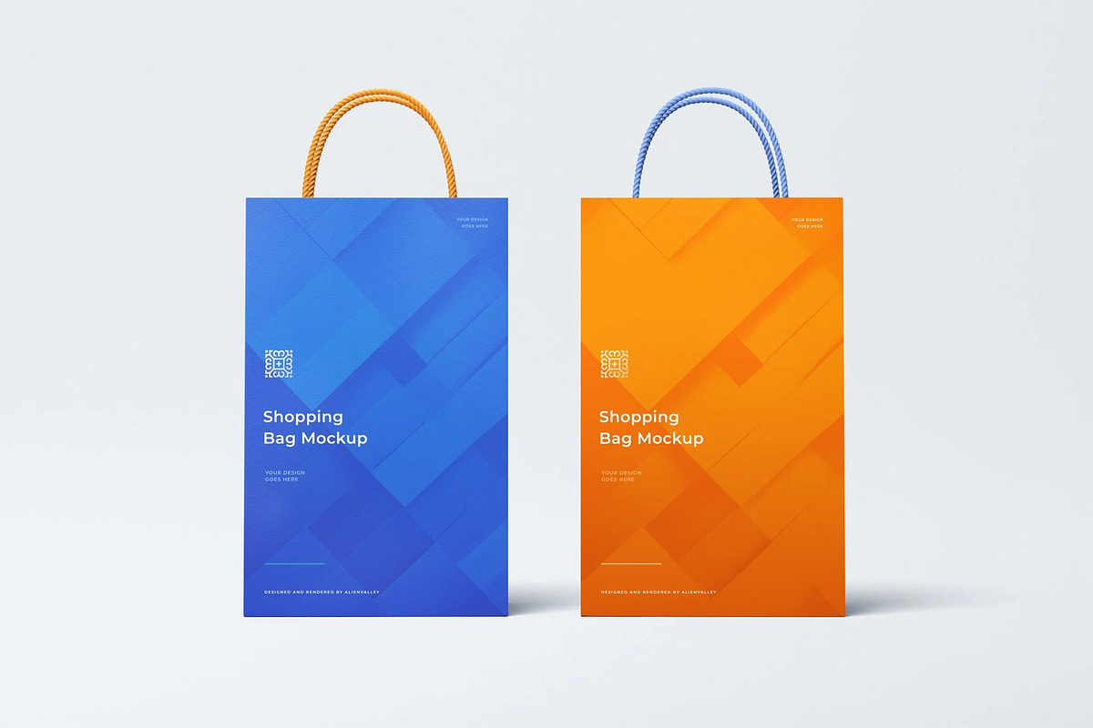 Shopping Bag Mockup, a Packaging Mockup by zpackcreative (Photo 1 of 4)