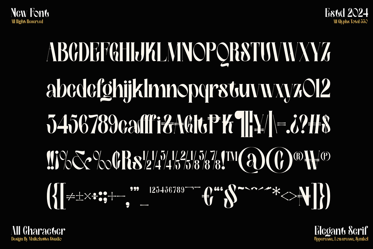 Cienur - Serif Luxury Typeface, a Serif Font by MaikoHatta (Photo 7 of 7)