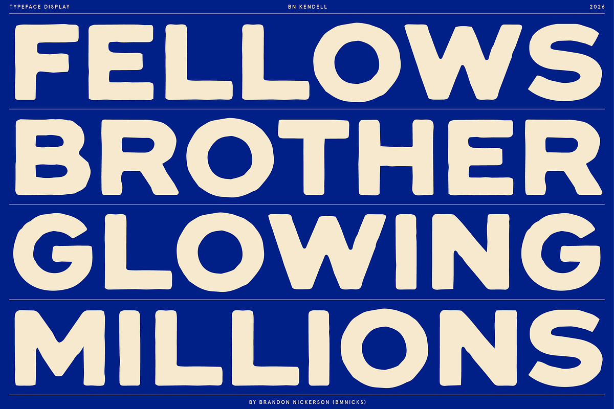 BN Kendell + Extras, a Sans Serif Font by Bnick (Photo 9 of 12)