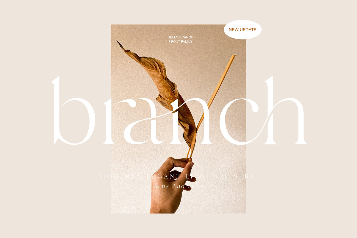 Hello Branch 8 Font Family, a Serif Font by Sans & Sons (Photo 11 of 12)