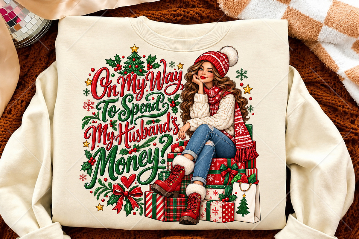 Sweet but Not Stressed Christmas PNG, a Seasonal Illustration by Canvas Craft (Photo 4 of 6)
