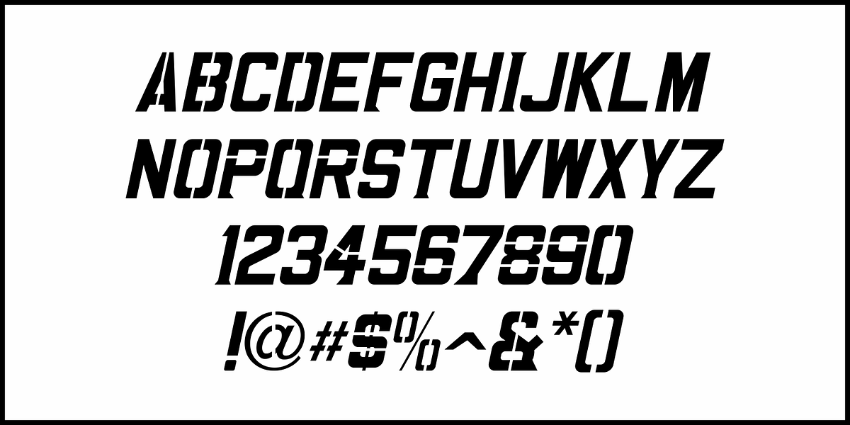 Stencil Playthings JNL, a Sans Serif Font by Jeff Levine Fonts (Photo 5 of 5)