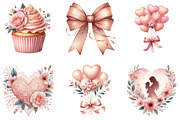 Blush Pink Mother's Day Clipart, an Illustration by DreamArtGraphic (Thumbnail 3 of 4)