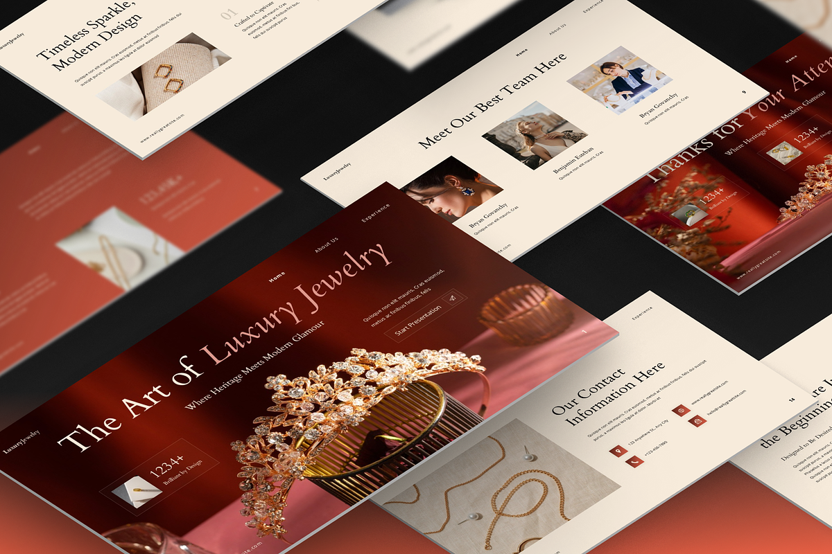 Luxury Jewelry Presentation, a Presentation Template by Annora Studio (Photo 4 of 7)