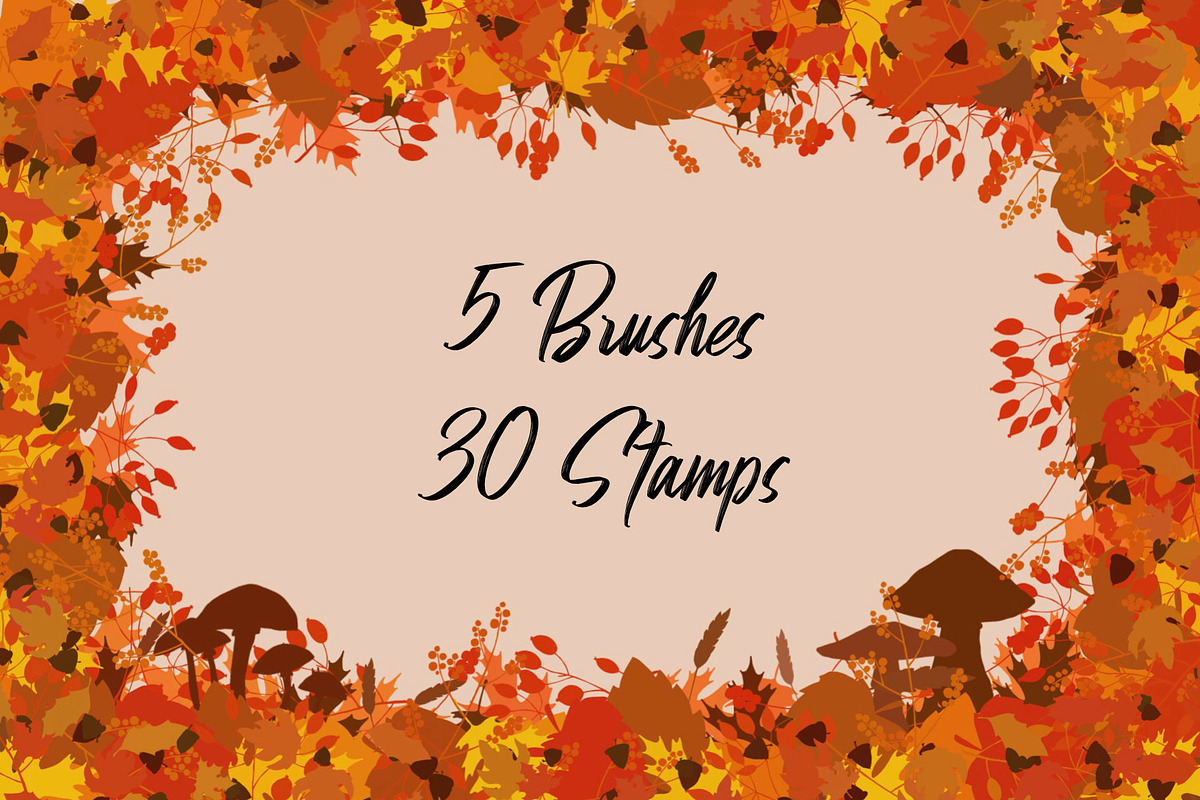 Autumn Brush set for Procreate, a Brush Add-On by Littlefield Design (Photo 2 of 16)