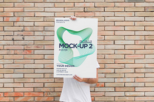 Man Holding Poster 2 Mock-up