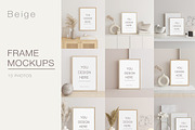 Frame Mockup Kit Beige, a Product Mockup by MockupsMarket (Thumbnail 7 of 9)