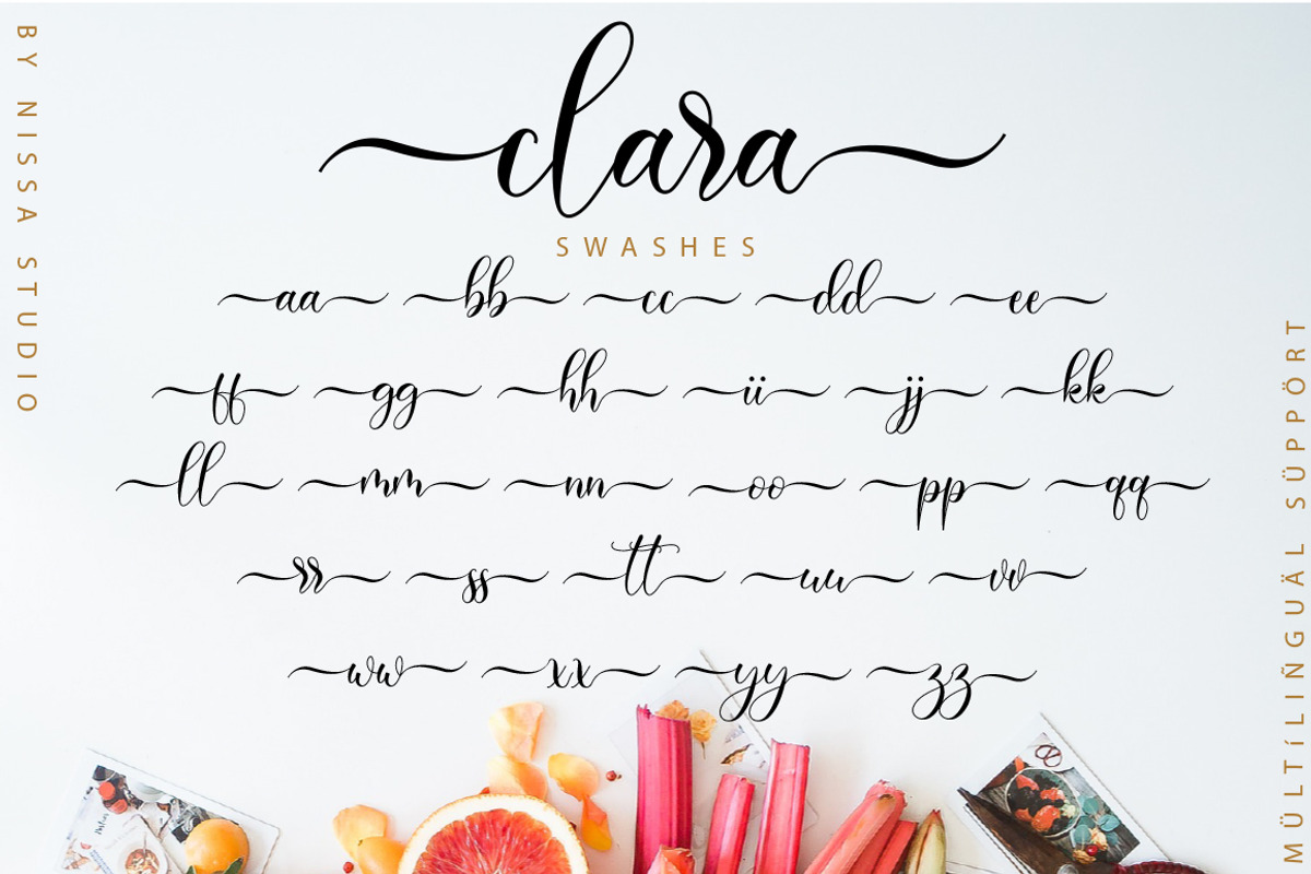 Clara Script, a Script Font by Nissa Studio (Photo 12 of 12)
