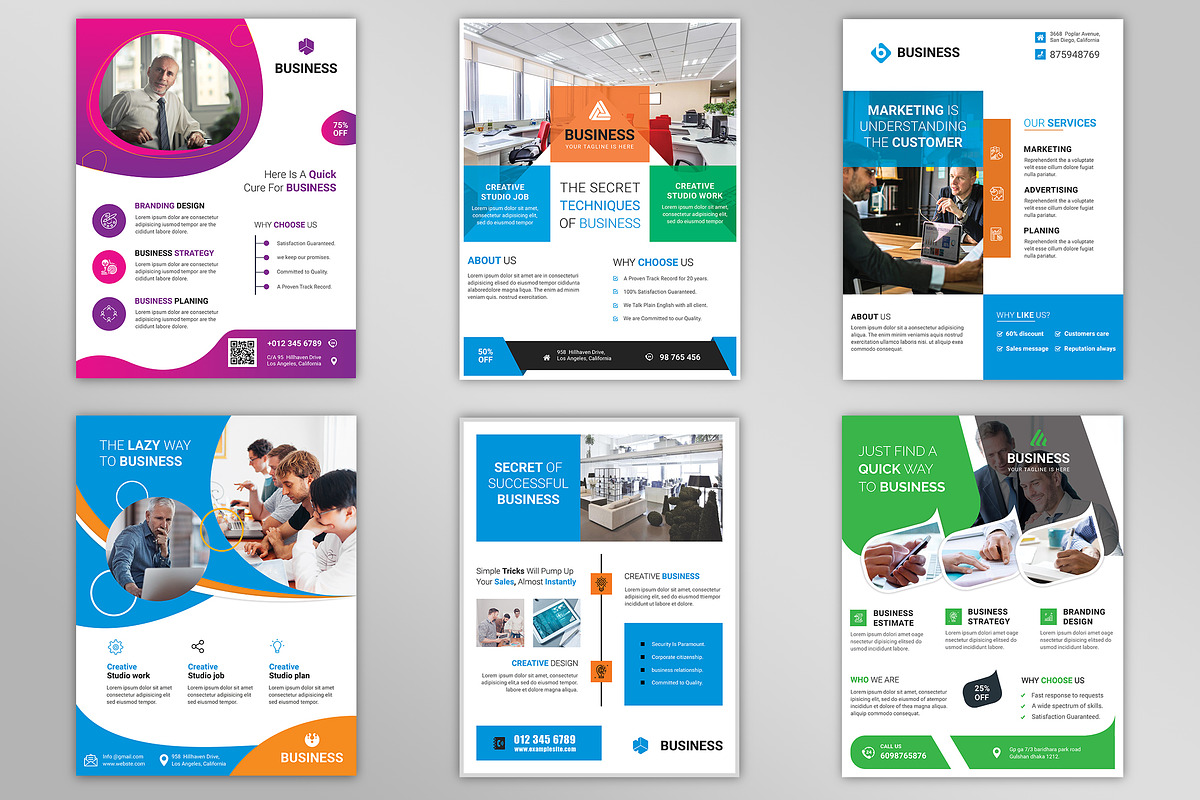 500+ Flyers Mega Bundle 99% OFF, a Flyer Template by Imagine Design Studio (Photo 16 of 98)