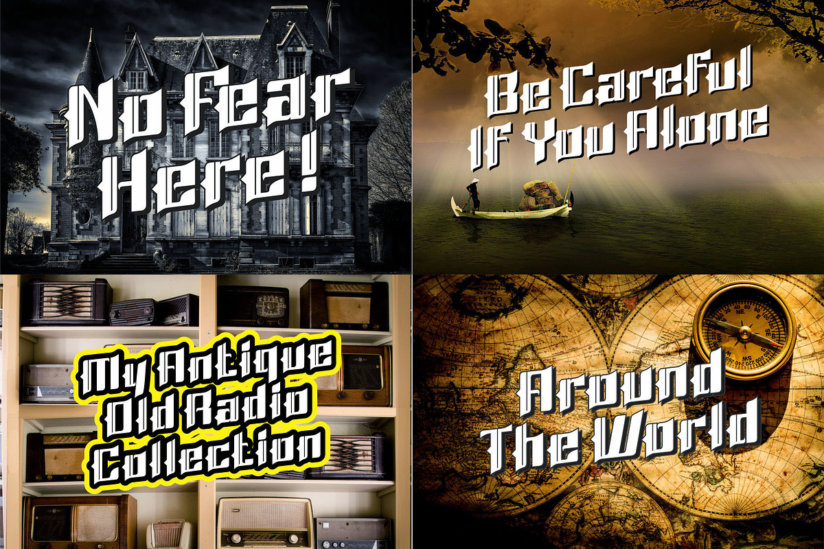Oldman - A Vintage Font, a Blackletter Font by nIznaztype (Photo 5 of 6)