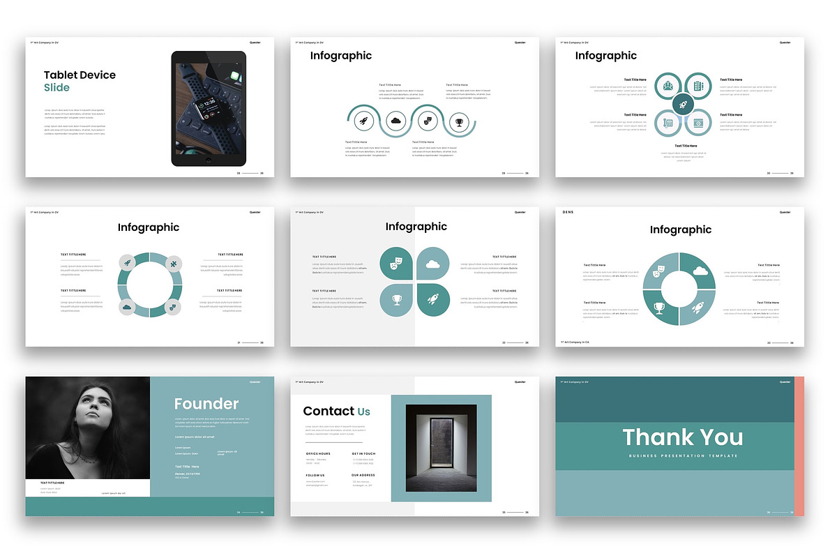 Quester–Business PowerPoint Template, a Presentation Template by kreatifreya (Photo 5 of 5)
