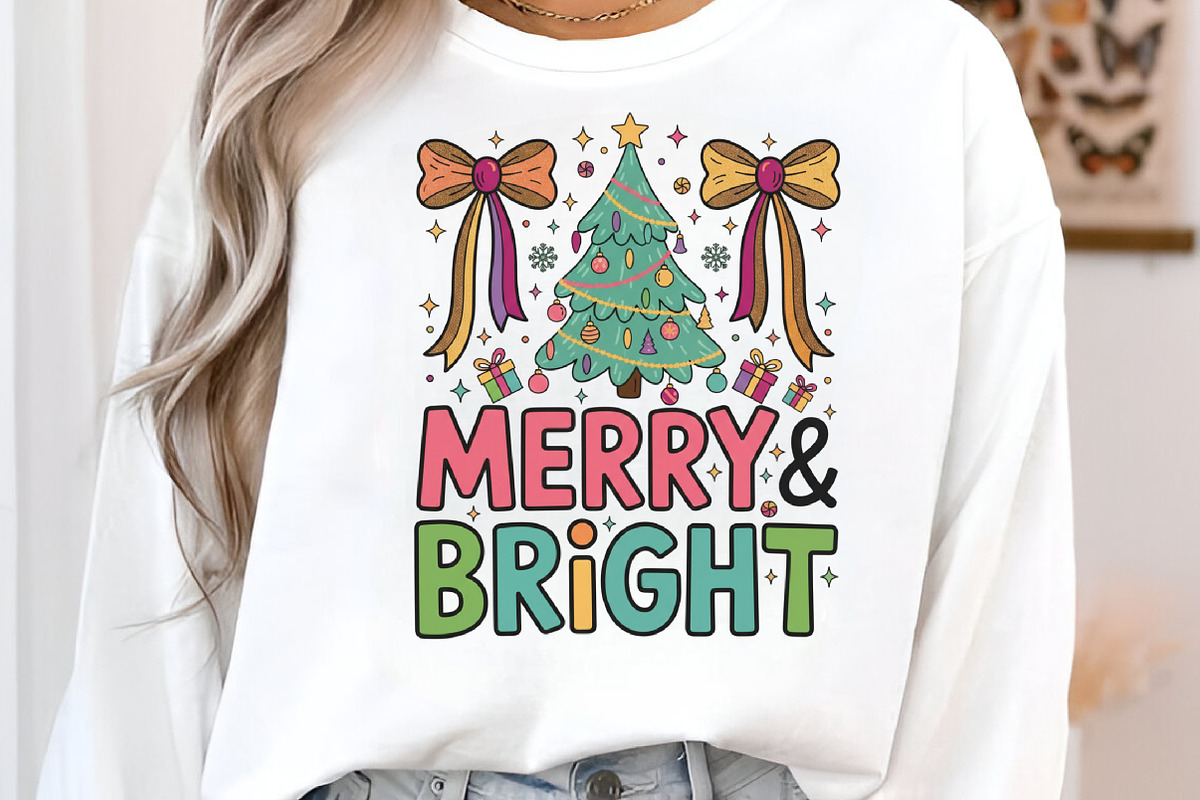 Christmas Tree Png, Merry & Bright, an Illustration by Designking (Photo 3 of 6)
