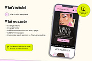 Wix Salon Website Template Theme, a Wix Template by Template Twist Shop (Thumbnail 4 of 10)
