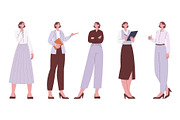 Stylish business woman. Office, a Finance Illustration by Valerie Bodnar (Thumbnail 1 of 3)