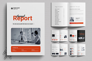 Annual Report Template for Business, a Brochure Template by MightyDesign