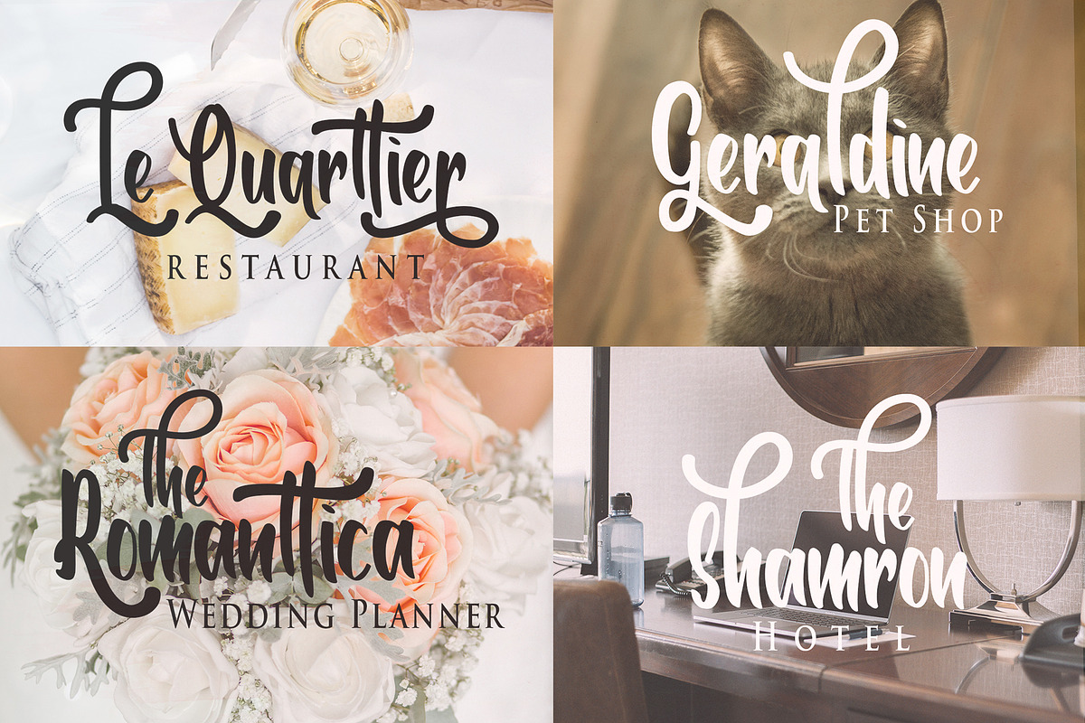 Romanttica-Lovely Brush Script Font preview 5