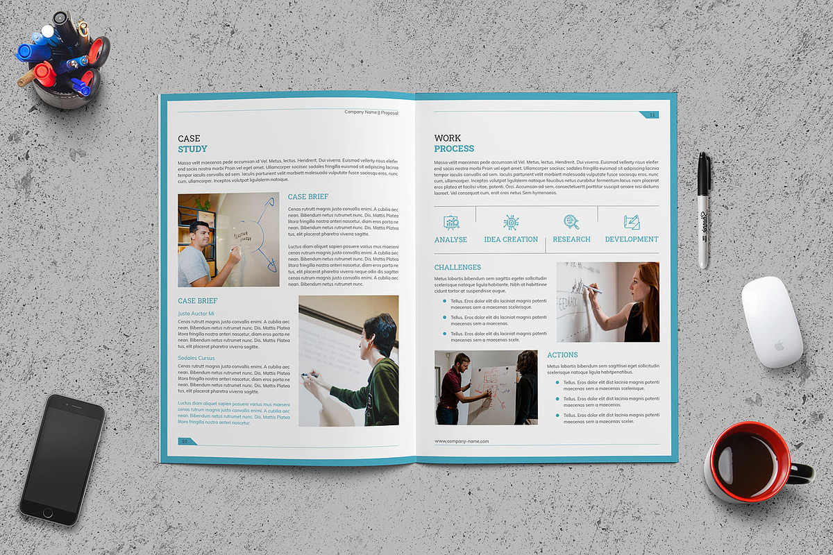 A4 Brochure Template, a Brochure Template by Divergent Studio (Photo 6 of 8)