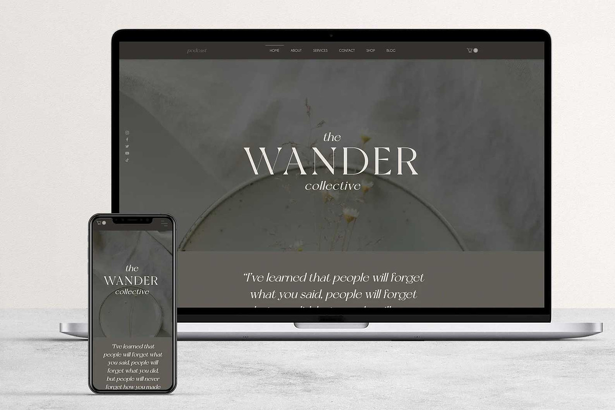 Wix Website Template - Wander Coach, a Wix Template by pinesandpearls (Photo 6 of 9)