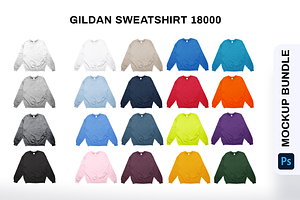 Gildan Sweatshirt Mockups Bundle