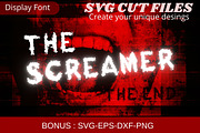 The Screamer Font, SVG font, a Font by Tattoo Worker Studio (Thumbnail 1 of 4)