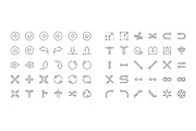 Arrows, an Outline Icon by Kalash (Thumbnail 3 of 3)