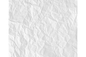 White crumpled paper sheet isolated, an Abstract Photo by BOOCYS