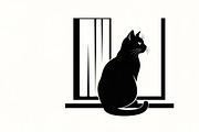 cat sitting by window silhouette, an Illustration by Amazin_art (Thumbnail 16 of 25)