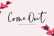 Come Out | Handwritten Font, a Handwritten Font by Yuby Creative (Thumbnail 1 of 9)