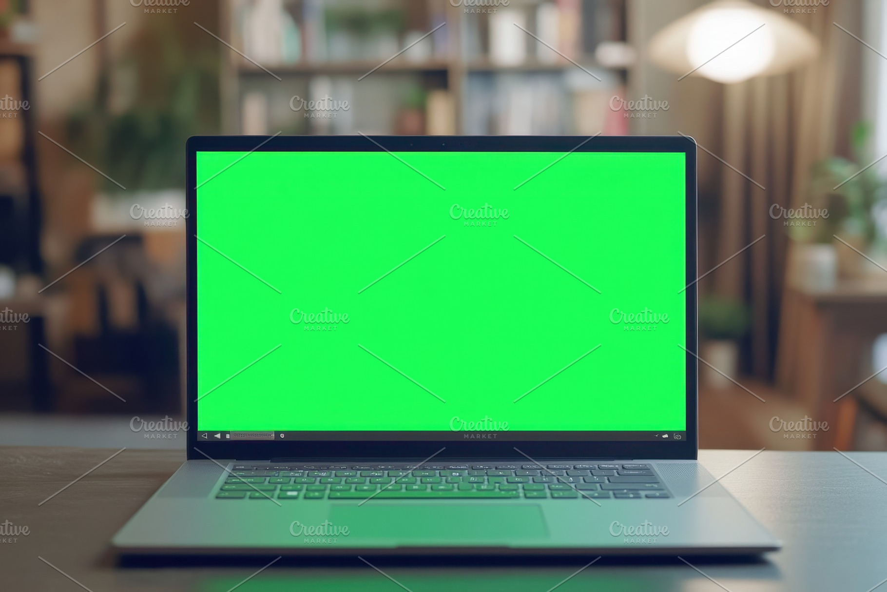 Blank green screen laptop template i, a Photo by Iftikhar Alam