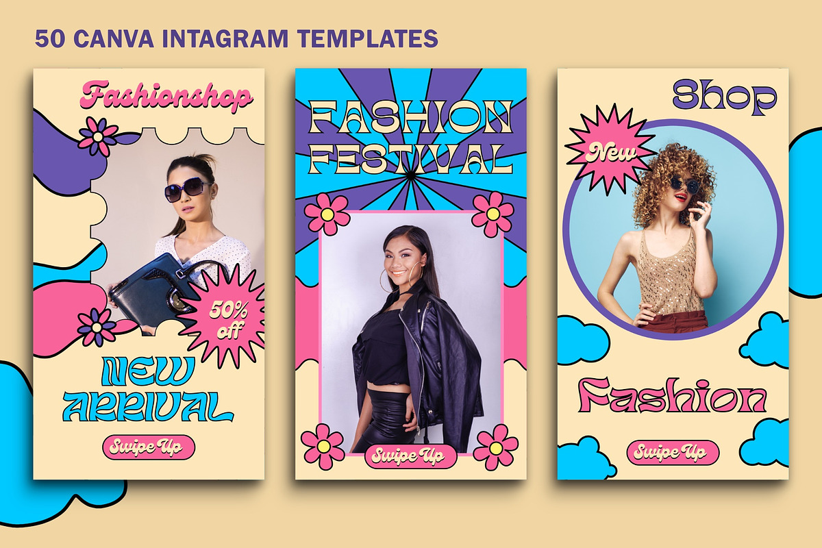 Canva Instagram Fashion Templates, a Social Media Template by Vectorheroes (Photo 2 of 11)