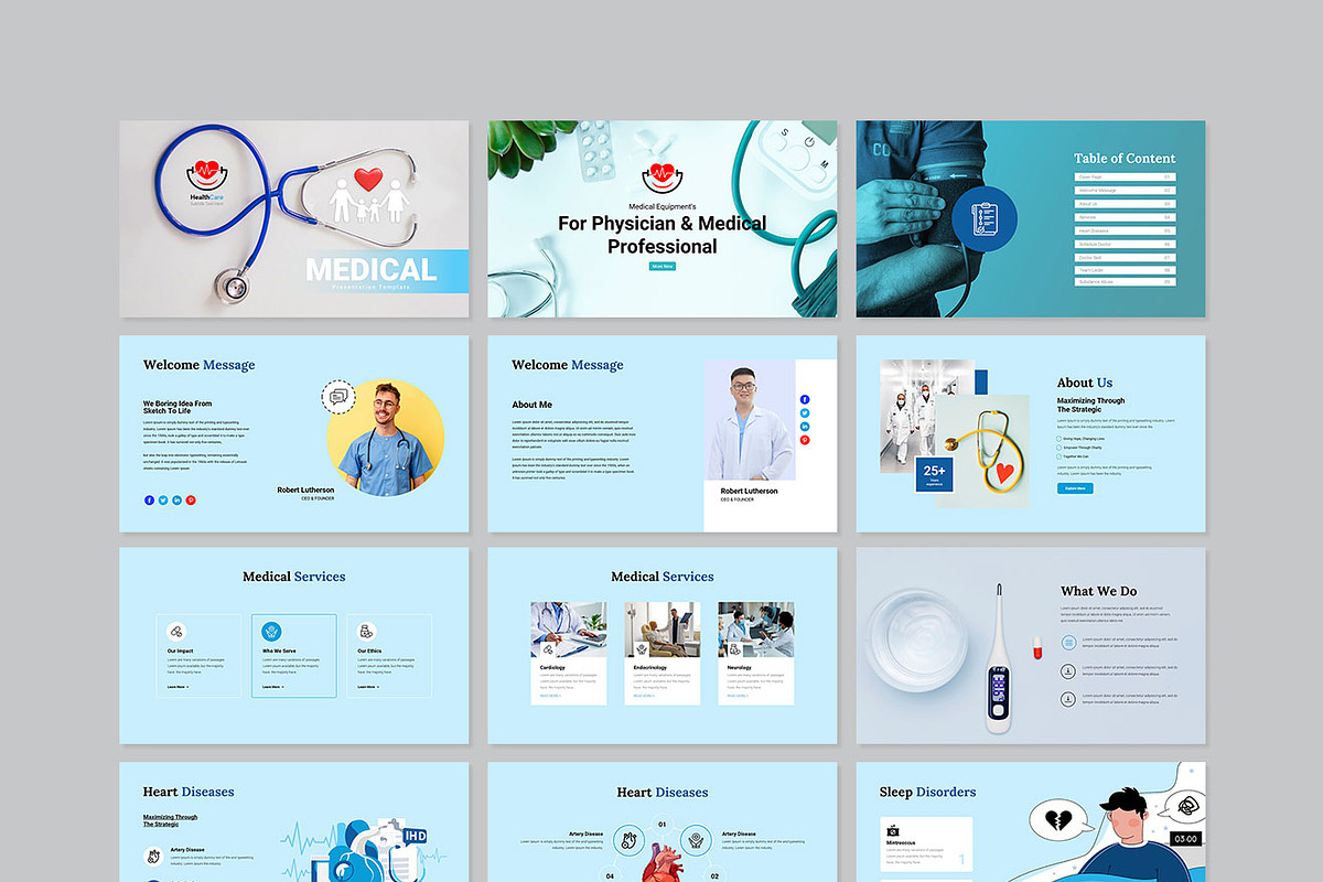 Medical Presentation Template, a Presentation Template by GenerousArt (Photo 6 of 7)
