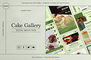 Cake Gallery | Social Media Kit, a Social Media Template by prajapixels (Thumbnail 1 of 6)