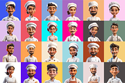 Chef Characters, a Characters & Person 3D Model by Digital Blood (Thumbnail 8 of 11)