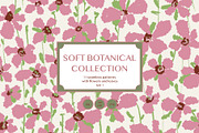 Soft Botanical Seamless Pattern Set, a Pattern Graphic by FER by Ekaterina Kazakova (Thumbnail 1 of 6)