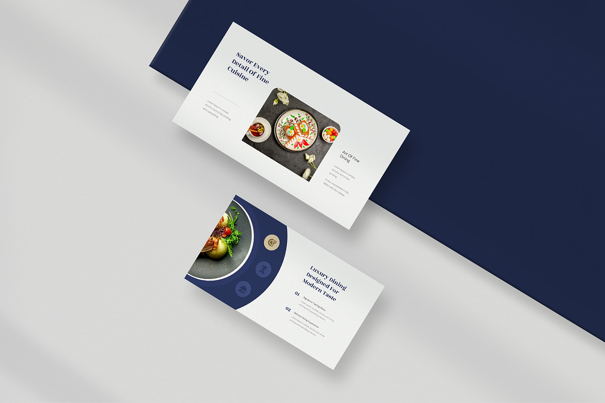 Luxury Food & Restaurant PowerPoint, a Presentation Template by New Coral Design (Photo 5 of 6)