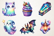 Iridescent Halloween Bundle, an Illustration by RobertsArt (Thumbnail 2 of 7)