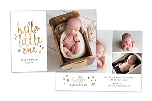 Birth Announcement Template CB127