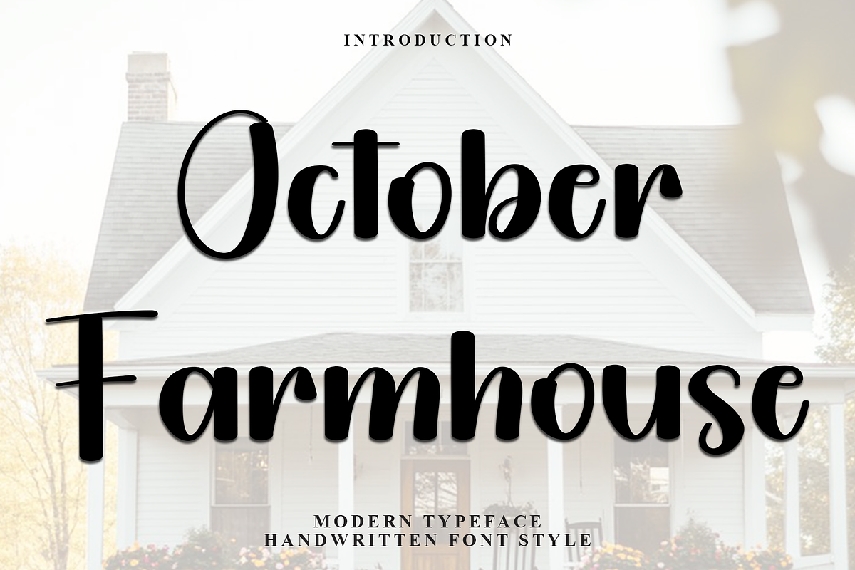 October Farmhouse, a Handwritten Font by FreshTypeINK (Photo 1 of 8)