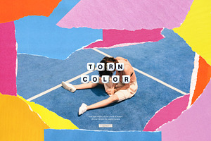 Torn Color Papers