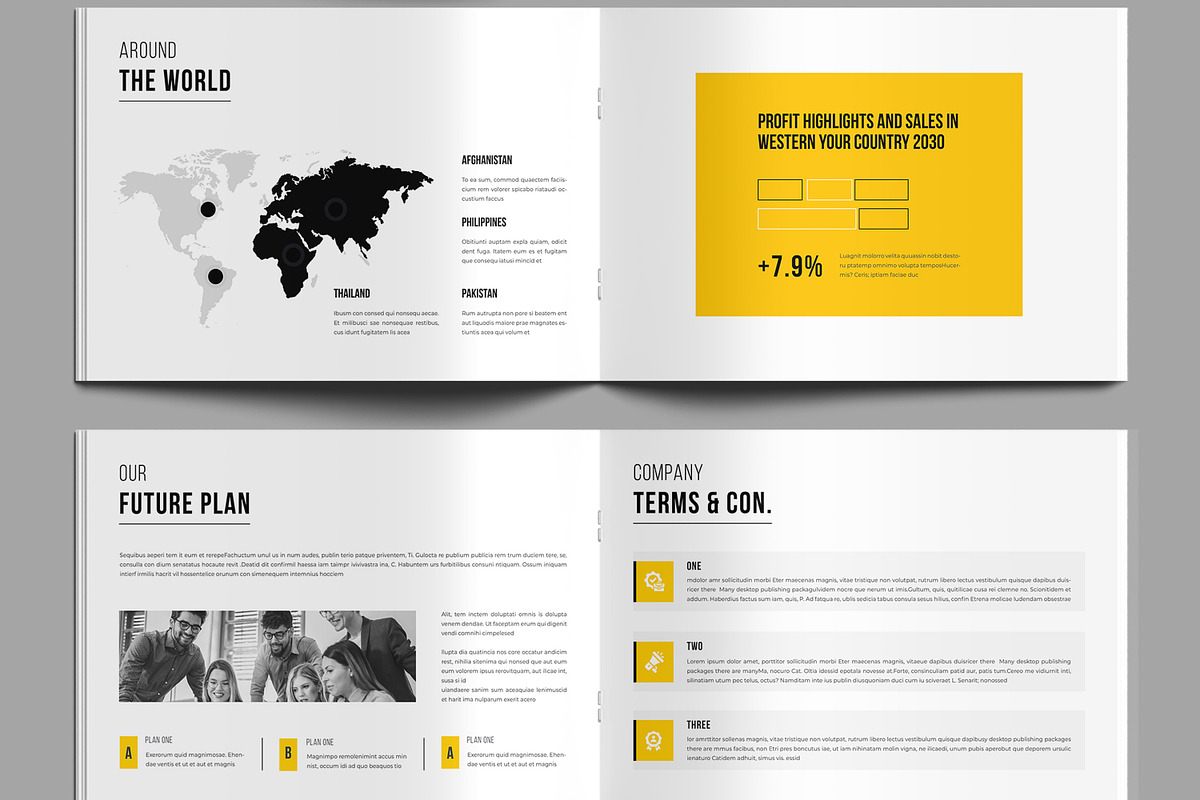 Company Profile Landscape Layout, a Brochure Template by MightyDesign (Photo 5 of 8)