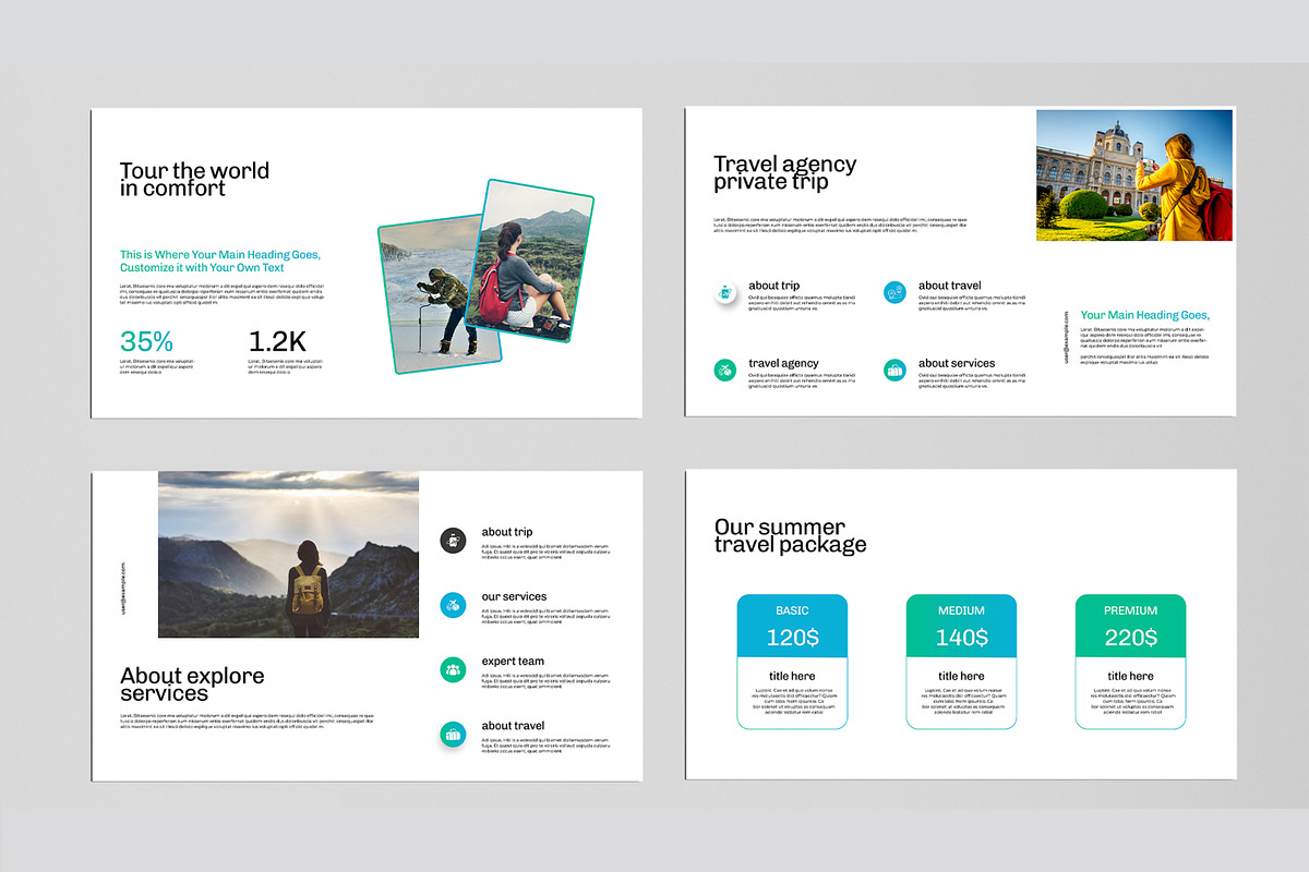 Travel Presentation Template, a Presentation Template by MightyDesign (Photo 3 of 8)