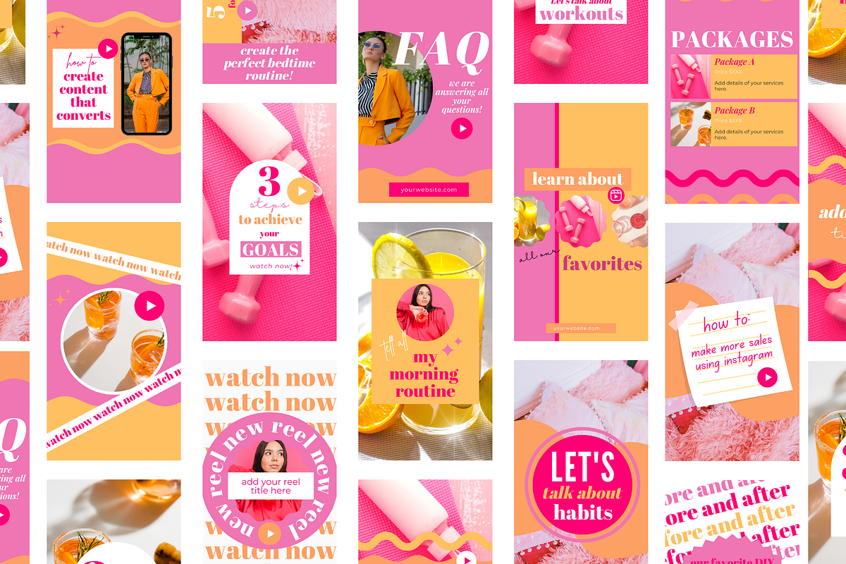 Colorful Instagram Reel Covers, a Social Media Template by Oh So Social Boutique (Photo 5 of 5)