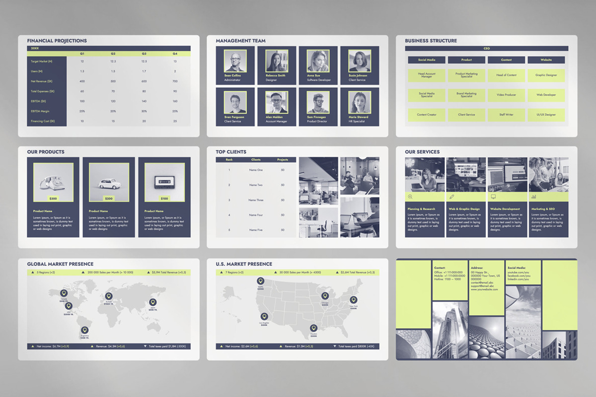 Annual Report Presentation Template, a Presentation Template by JetzTemplates (Photo 3 of 5)