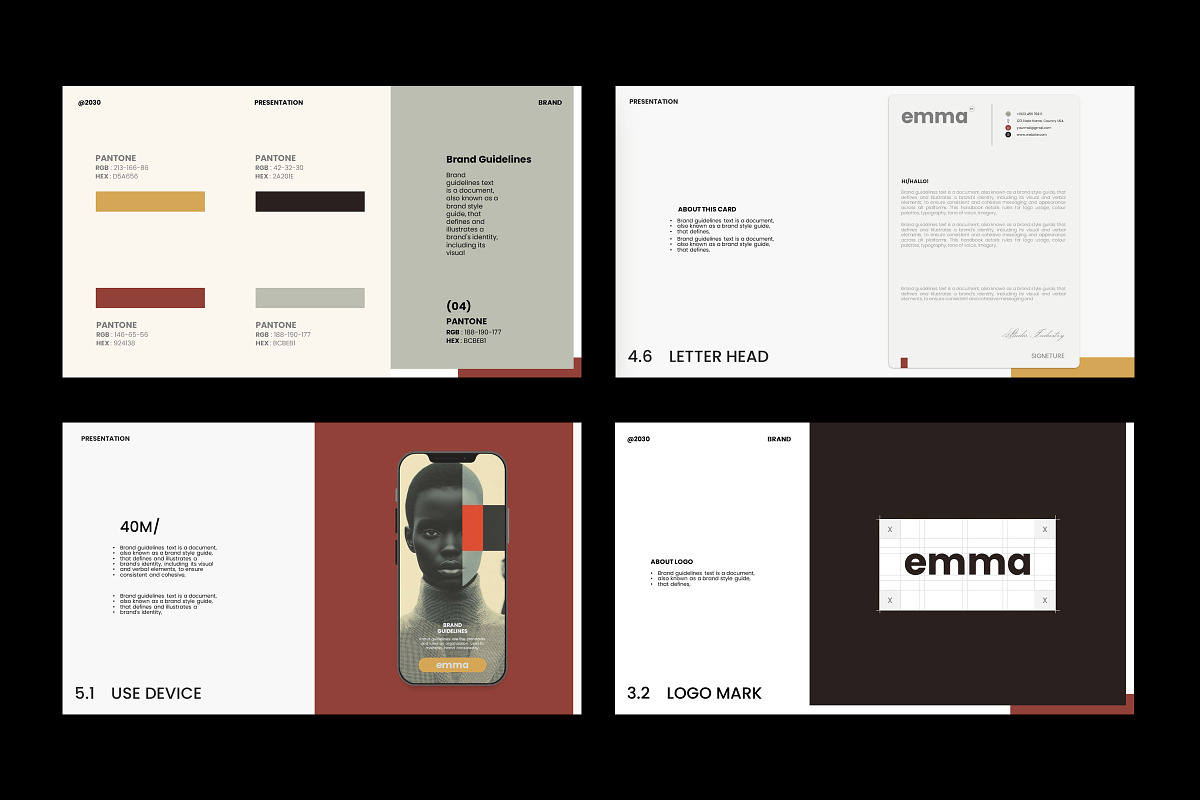 Emma | Brand Guideline Template preview 3