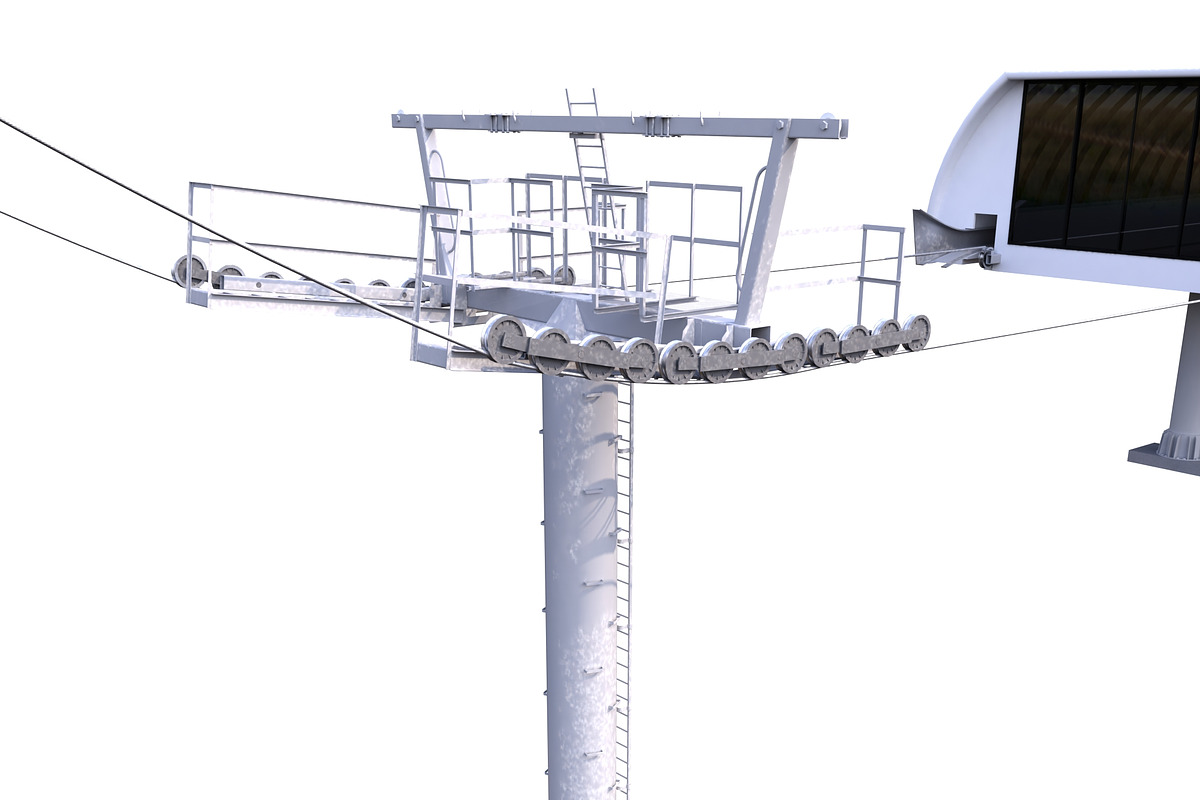 Ski Lift Cableway Car, a Cars & Vehicle 3D Model by 3D Models by Obshansky (Photo 11 of 26)