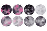 Watercolor Circles. Black Collection, a Texture Graphic by Olga Olmix (Thumbnail 4 of 5)